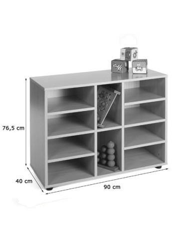 MUEBLE BAJO 10 CASILLAS HAYA MOBEDUC 600205HP18