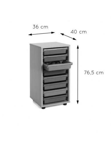 MUEBLE BAJO CUBETERO 1 COLUMNA 360 HAYA MOBEDUC...