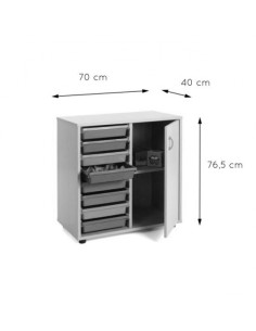 MUEBLE BAJO CUBETERO ARMARIO 700 HAYA MOBEDUC 600211HPS18 2