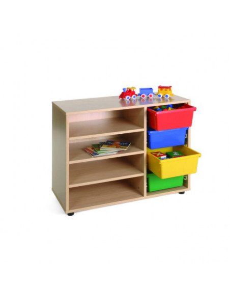 MUEBLE BAJO ESTANTERÍA CUBETERO 900 HAYA MOBEDUC 600212HP18