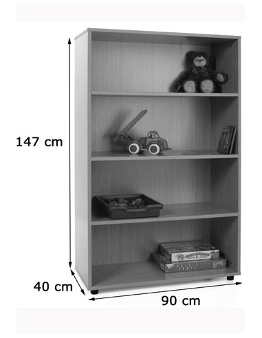 MUEBLE MEDIO ESTANTERÍA HAYA MOBEDUC 600301HP18