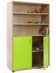 MUEBLE MEDIO ARMARIO Y ESTANTERÍA HAYA MOBEDUC 600303HPS18