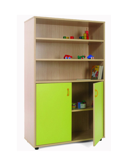 MUEBLE MEDIO ARMARIO Y ESTANTERÍA HAYA MOBEDUC 600303HPS18