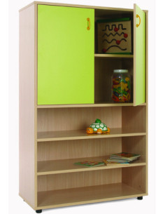 MUEBLE MEDIO ESTANTERÍA Y ARMARIO HAYA MOBEDUC 600304HPS18
