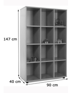 MUEBLE MEDIO 12 CASILLAS HAYA MOBEDUC 600305HP18 2