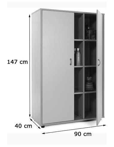 MUEBLE MEDIO ARMARIO 12 CASILLAS HAYA MOBEDUC...