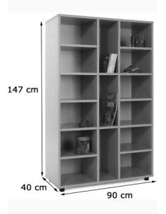 MUEBLE MEDIO 15 CASILLAS HAYA MOBEDUC 600308HP18 2