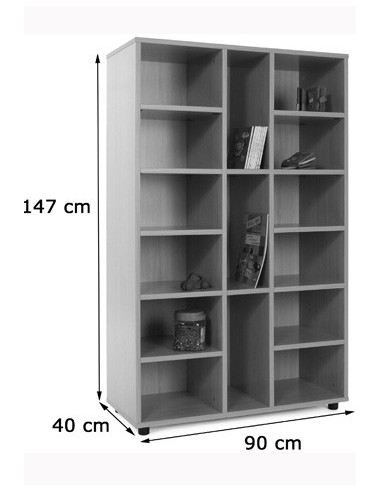 MUEBLE MEDIO 15 CASILLAS HAYA MOBEDUC 600308HP18