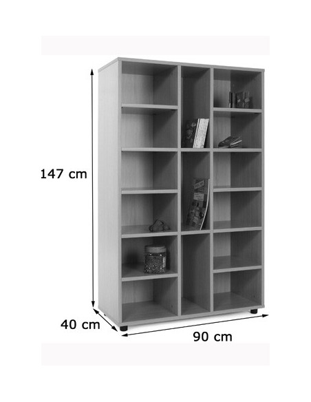 MUEBLE MEDIO 15 CASILLAS HAYA MOBEDUC 600308HP18