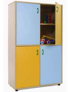 MUEBLE MEDIO ARMARIO 4 PUERTAS HAYA MOBEDUC 600309HPS18