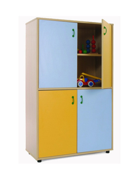 MUEBLE MEDIO ARMARIO 4 PUERTAS HAYA MOBEDUC 600309HPS18