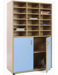 MUEBLE MEDIO ARMARIO Y CASILLERO HAYA MOBEDUC 600310HPS18