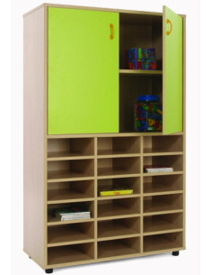 MUEBLE MEDIO CASILLERO Y ARMARIO HAYA MOBEDUC 600311HPS18