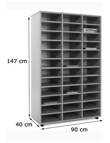 MUEBLE MEDIO CASILLERO 36 CASILLAS HAYA MOBEDUC...