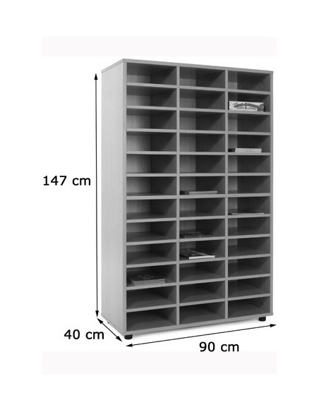 MUEBLE MEDIO CASILLERO 36 CASILLAS HAYA MOBEDUC 600312HP18