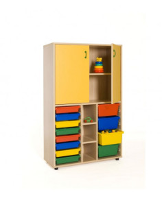 MUEBLE MEDIO CUBETERO Y ARMARIO HAYA MOBEDUC 600317HPS18