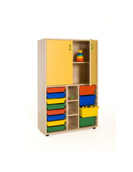 MUEBLE MEDIO CUBETERO Y ARMARIO HAYA MOBEDUC 600317HPS18