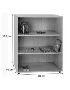 MUEBLE INTERMEDIO ESTANTERÍA HAYA MOBEDUC 600801HP18 2