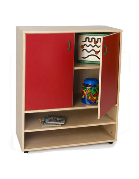 MUEBLE INTERMEDIO ESTANTERÍA Y ARMARIO HAYA MOBEDUC 600804HPS18