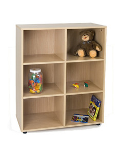 MUEBLE INTERMEDIO 6 CASILLAS HAYA MOBEDUC 600805HP18