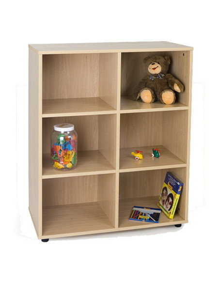 MUEBLE INTERMEDIO 6 CASILLAS HAYA MOBEDUC 600805HP18