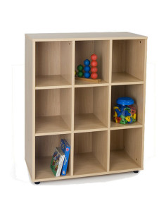 MUEBLE INTERMEDIO 9 CASILLAS HAYA MOBEDUC 600807HP18