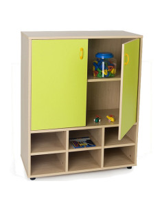 MUEBLE INTERMEDIO CASILLERO Y ARMARIO HAYA MOBEDUC 600810HPS18