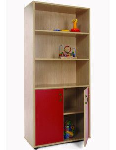 MUEBLE ALTO ARMARIO Y ESTANTERÍA HAYA MOBEDUC 600404HPS18
