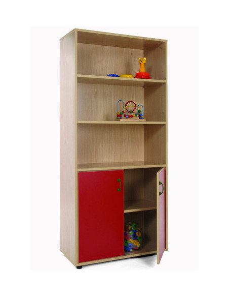 MUEBLE ALTO ARMARIO Y ESTANTERÍA HAYA MOBEDUC 600404HPS18