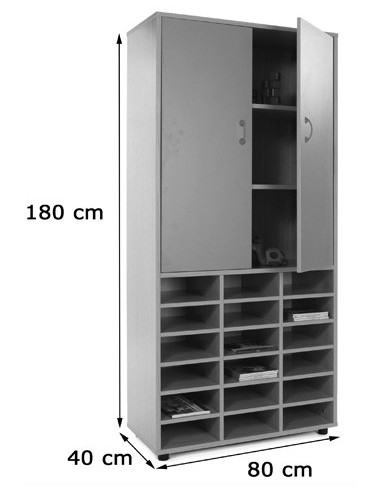 MUEBLE ALTO CASILLERO Y ARMARIO HAYA MOBEDUC...