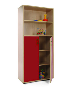 MUEBLE ALTO ARMARIO Y ESTANTERÍA HAYA MOBEDUC 600408HPS18