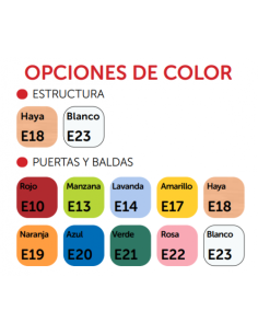 MUEBLE CASILLERO 10 CASILLAS 100-42 HAYA MOBEDUC 600706H18