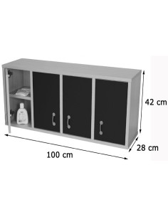 MUEBLE CASILLERO 8 CASILLAS CON PUERTA HAYA MOBEDUC 600711HS18 2