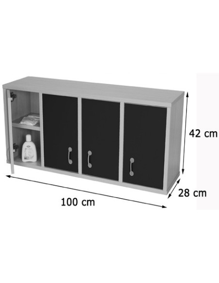 MUEBLE CASILLERO 8 CASILLAS CON PUERTA HAYA MOBEDUC 600711HS18
