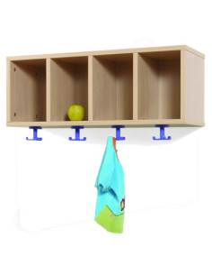 MUEBLE PERCHERO 4 CASILLAS 80-30 HAYA MOBEDUC 600605H18