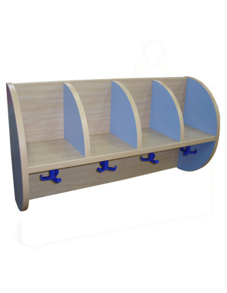 MUEBLE PERCHERO "QUESITOS" 4 CASILLAS 800 HAYA MOBEDUC 600619H19