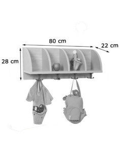 PERCHERO QUESITOS 4 CASILLAS LAT MEDIA LUNA HAYA MOBEDUC 600619AH18 2