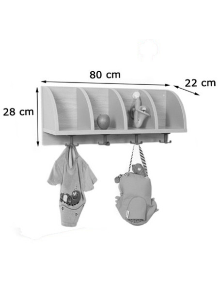 PERCHERO QUESITOS 4 CASILLAS LAT MEDIA LUNA HAYA MOBEDUC 600619AH18
