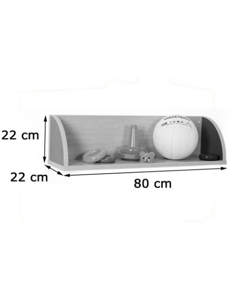 BALDA CON LATERALES "QUESITOS" 800 HAYA MOBEDUC 600625H18