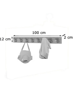 PERCHERO INFANTIL 8 PERCHAS HAYA MOBEDUC 600607H18 2