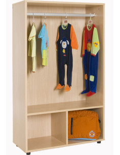 MUEBLE PERCHERO ABIERTO CON BARRA HAYA MOBEDUC 600617HP18