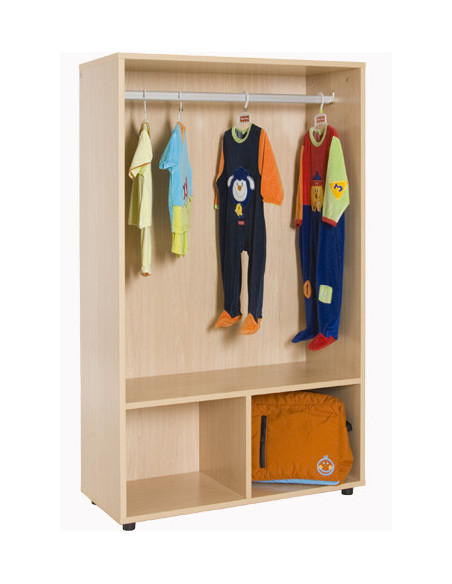 MUEBLE PERCHERO ABIERTO CON BARRA HAYA MOBEDUC 600617HP18