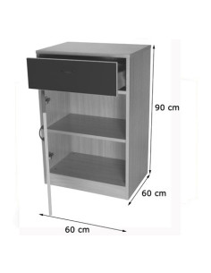 MUEBLE VAJILLERO (FONDO 60 CM) HAYA MOBEDUC 600638HPS18 2
