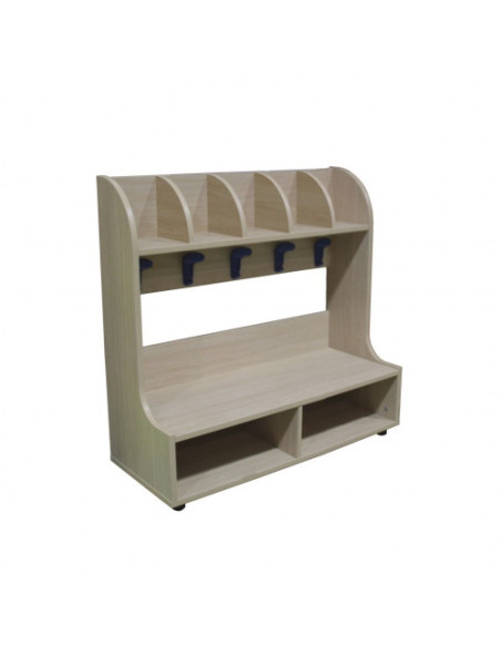 BANCO ZAPATERO PERCHERO 5 CASILLAS HAYA MOBEDUC 600647HP18