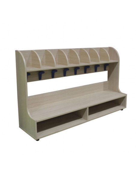 BANCO ZAPATERO PERCHERO 8 CASILLAS HAYA MOBEDUC 600649HP18
