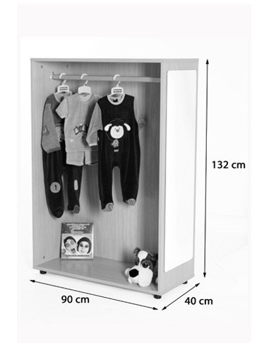 MUEBLE DE DISFRACES PARA PARED CERRADO HAYA...