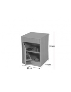 COCINITA MÓDULO FRIGORÍFICO HAYA MOBEDUC 602010H18 2