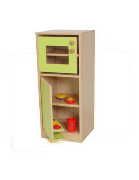COCINITA MÓDULO FRIGORÍFICO Y MICROONDAS HAYA MOBEDUC 602012H18
