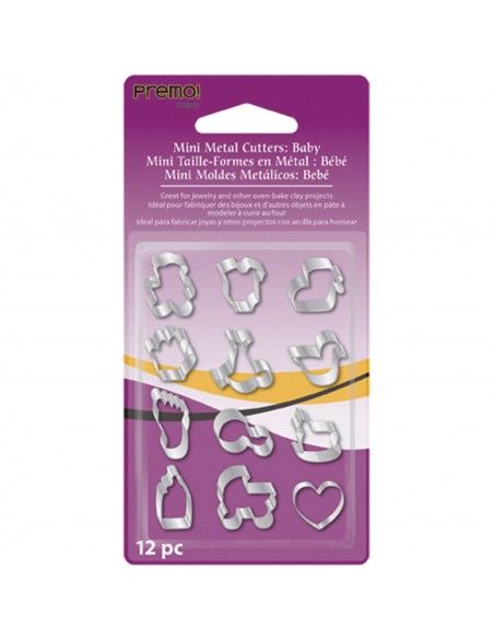 Mini Moldes Metálicos - Bebé -       
