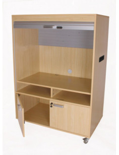 MUEBLE TELEVISIÓN Y VÍDEO BAJO CON PERSIANA HAYA MOBEDUC 600910HRC18